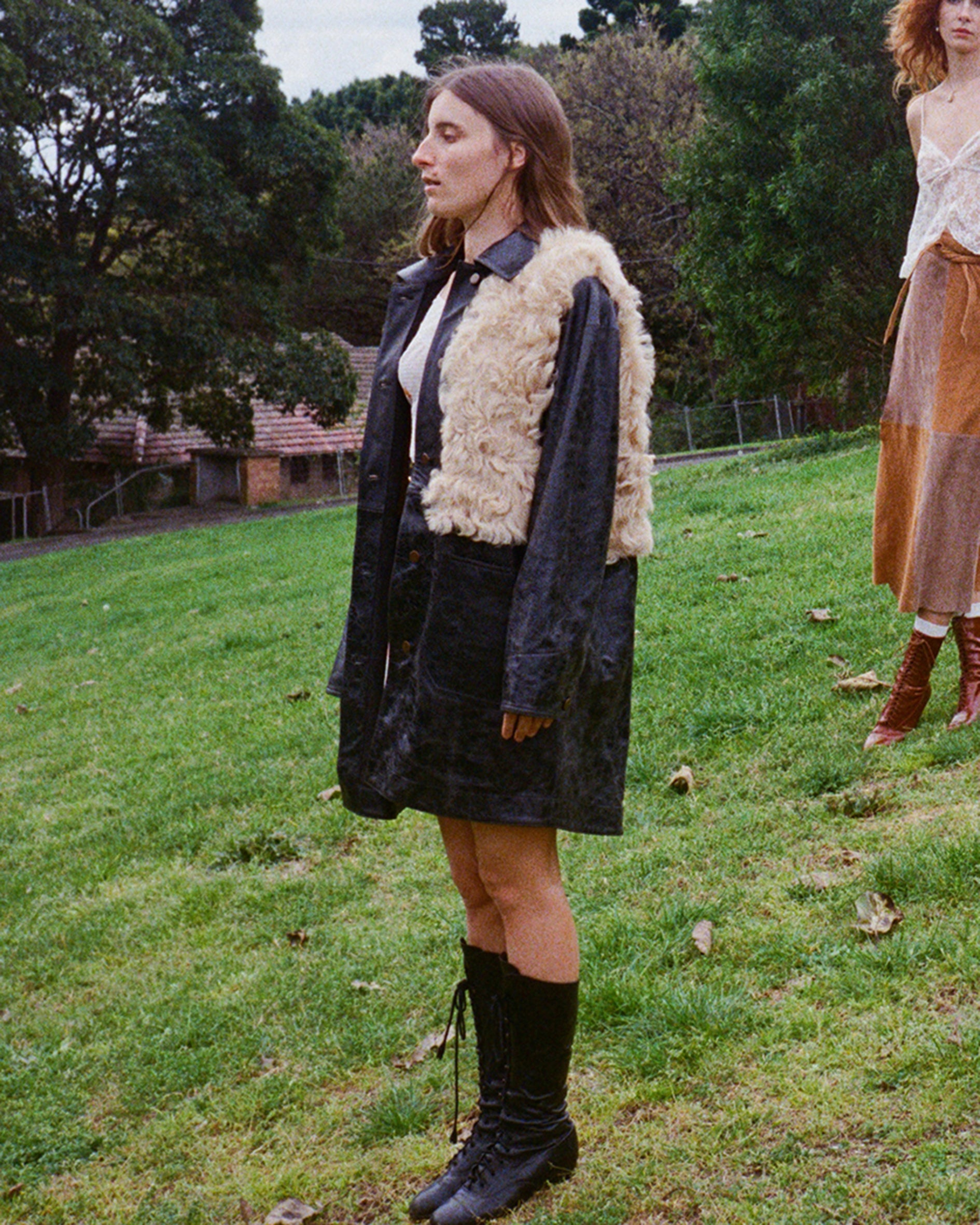 patent leather CHORE JACKET