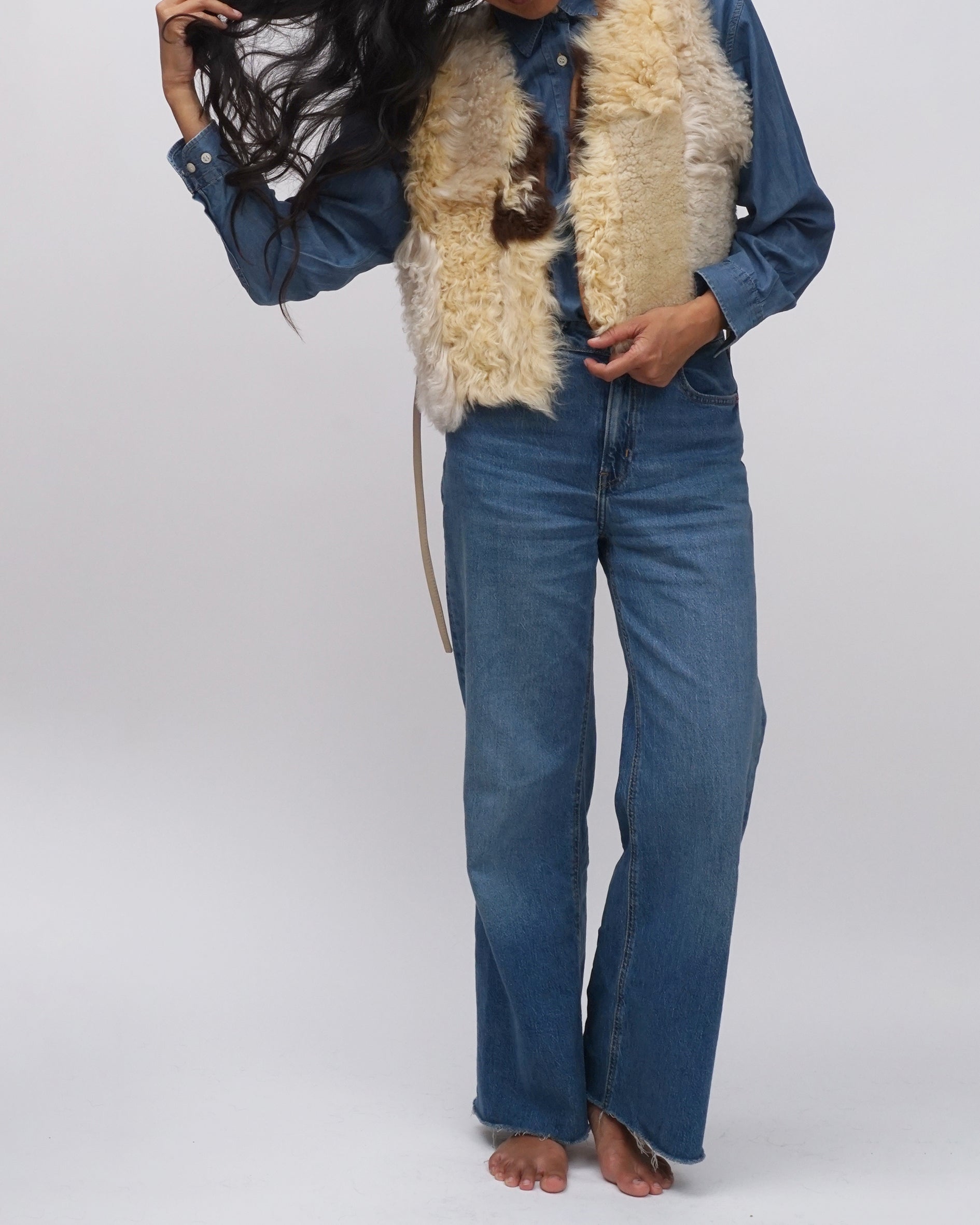 patchwork zazen vest