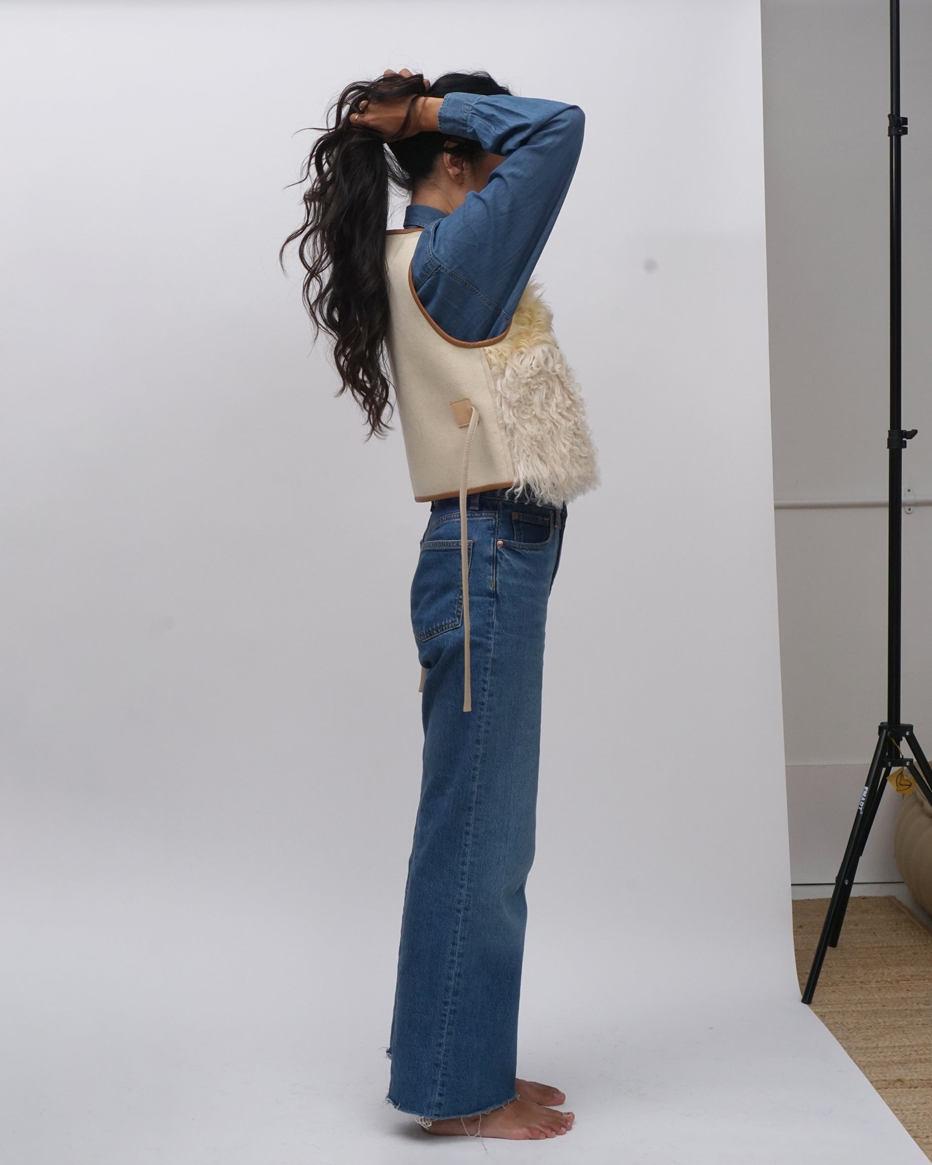 patchwork zazen vest