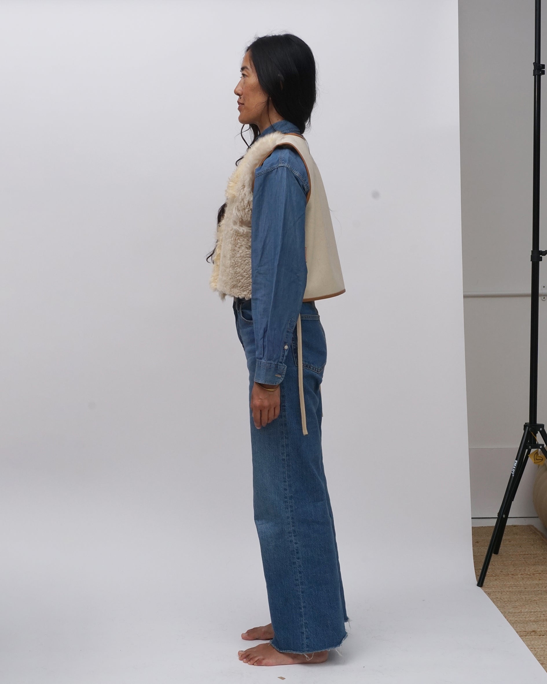 patchwork zazen vest