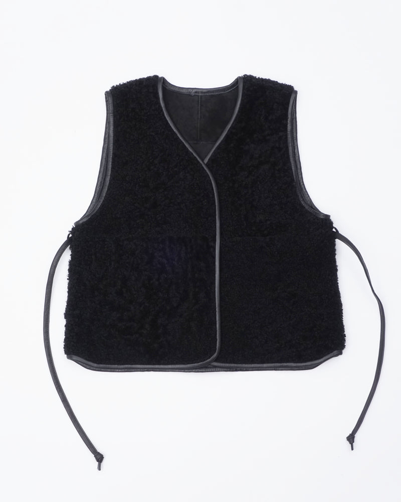 moon vest black/black