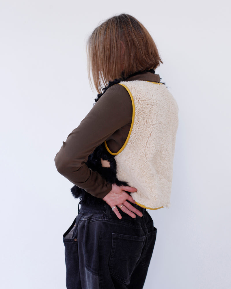 cropped transition vest