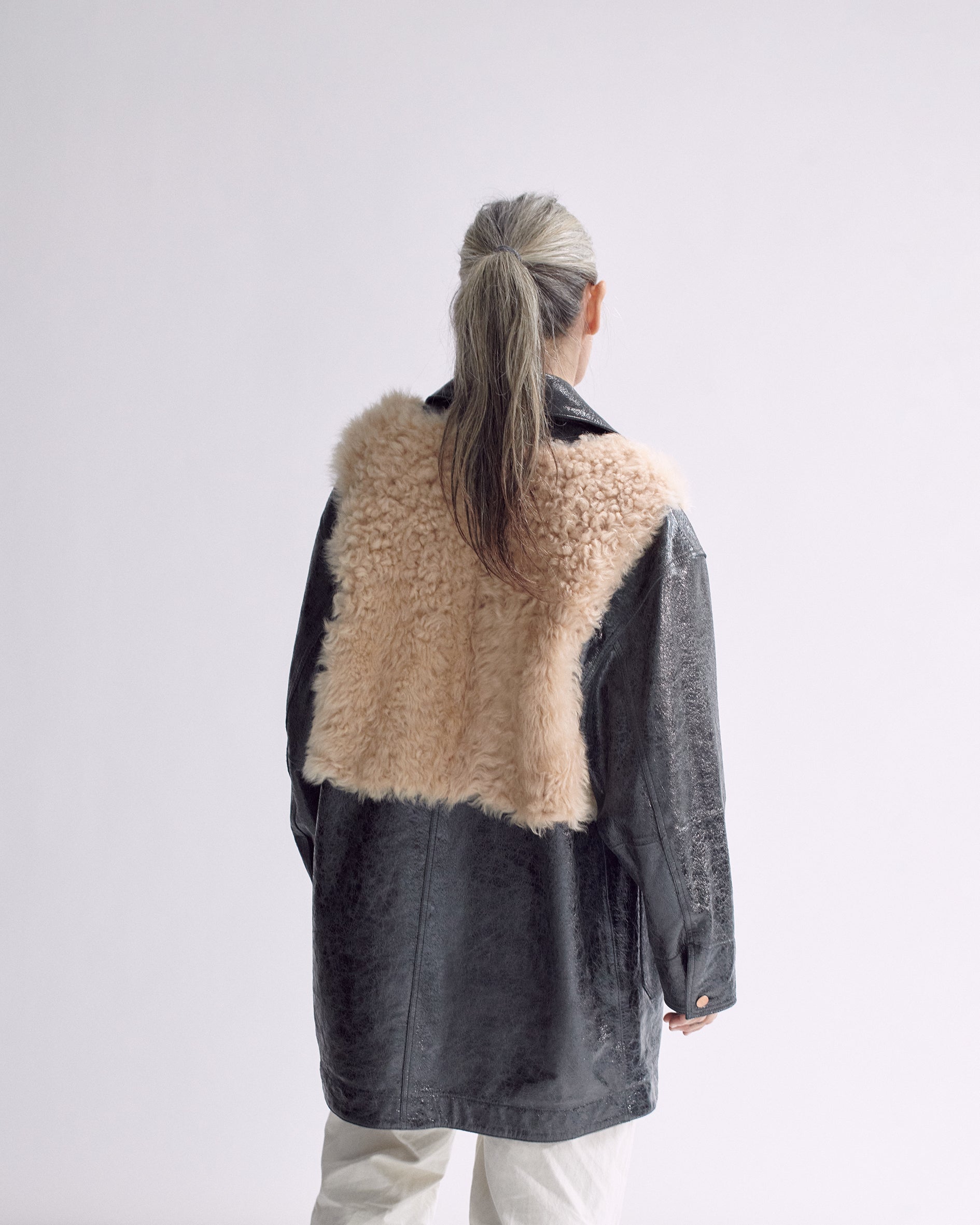 patent leather CHORE JACKET