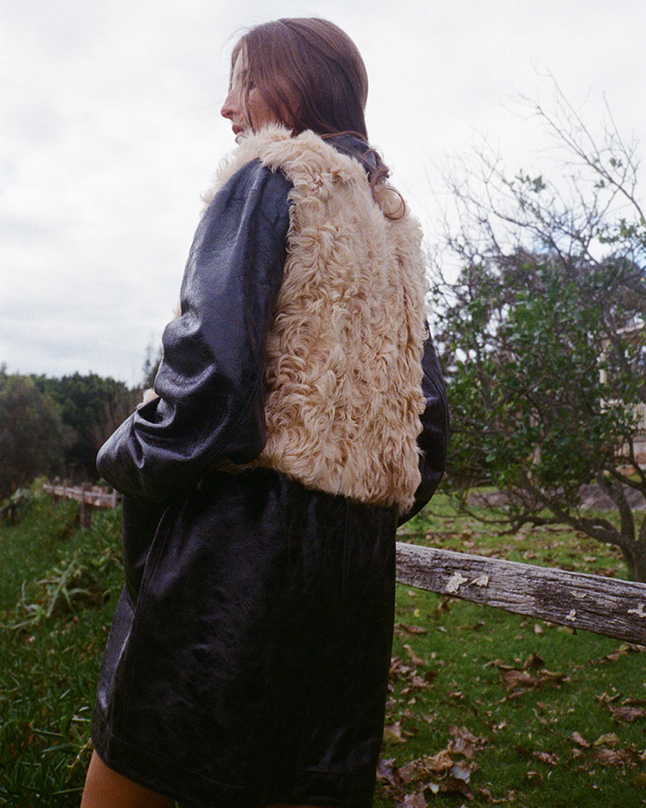 patent leather CHORE JACKET