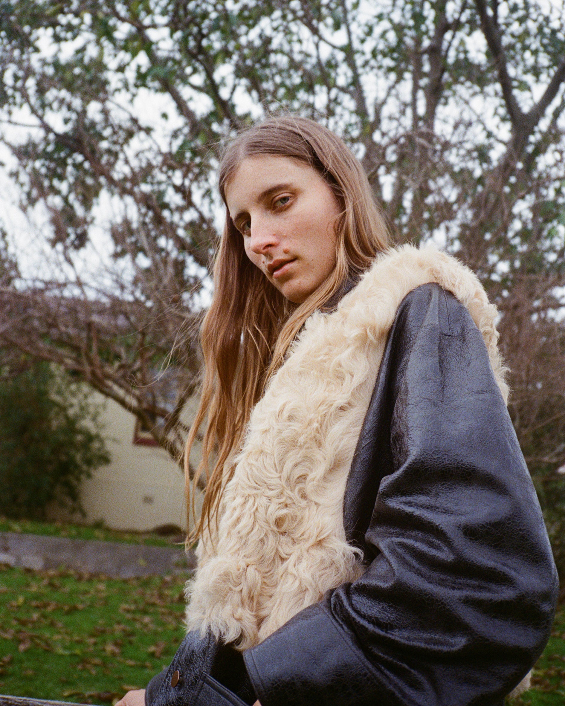 patent leather CHORE JACKET