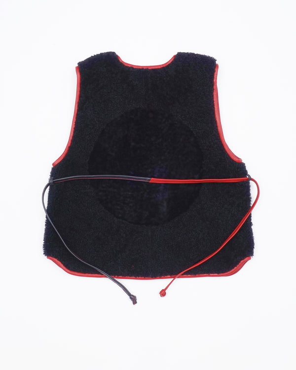 moon vest black/red