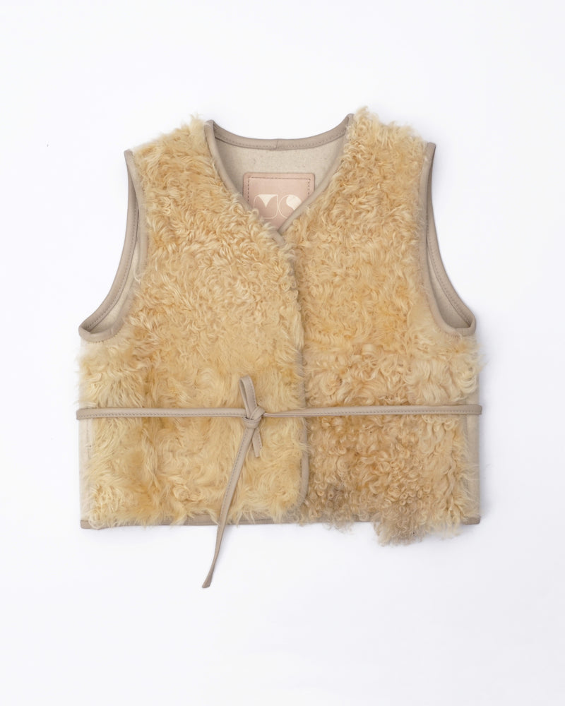 zazen vest solid cream